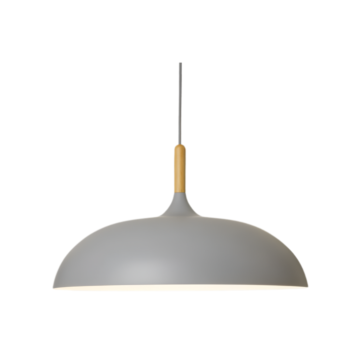 Ciepłe światło LED: drewniana lampa wisząca, skandynawski design, do salonu lub sypialni.