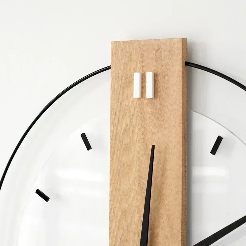 Luksusowy bambusowy zegar ścienny, nowoczesny design, naturalna dekoracja do każdego domu.