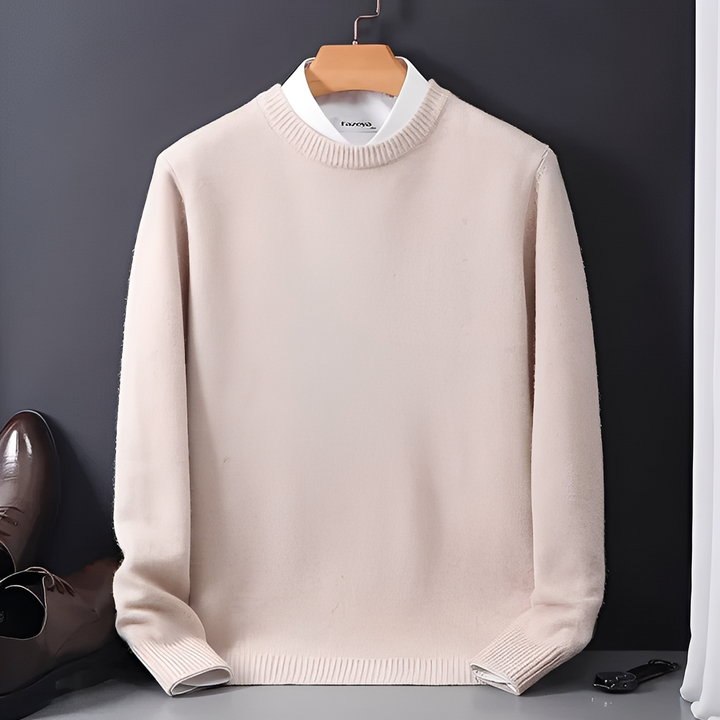 Ciepły sweter męski zimowy w eleganckim stylu