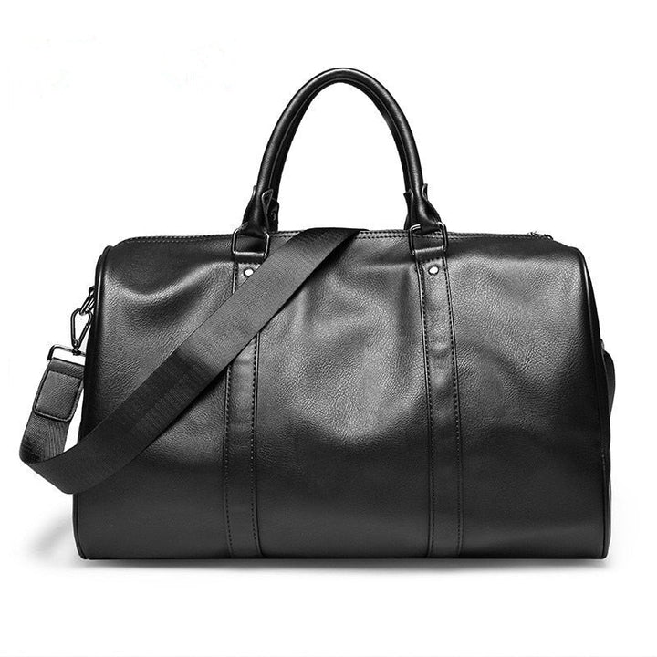 Duża skórzana torba podróżna duffel, idealna jako lekki i wytrzymały bagaż podręczny unisex na weekend.