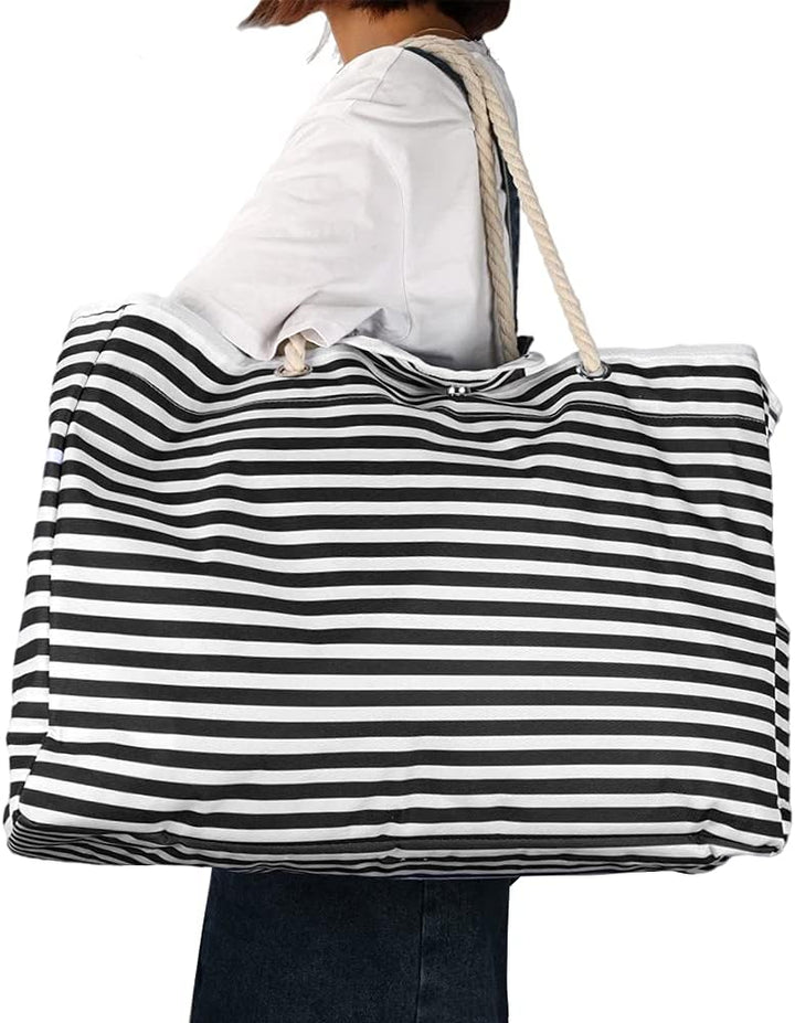 Duża wodoodporna torba plażowa CoastCarry XXL z dopasowanym etui. Idealna na podróż i basen.