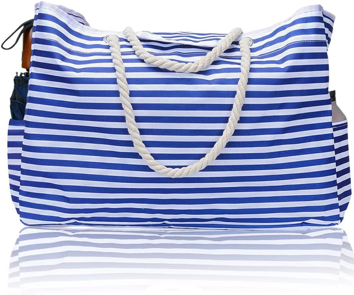 Wodoodporna torba plażowa damska XXL CoastCarry z etui. Duża, na ramię, organizer na basen i plażę.