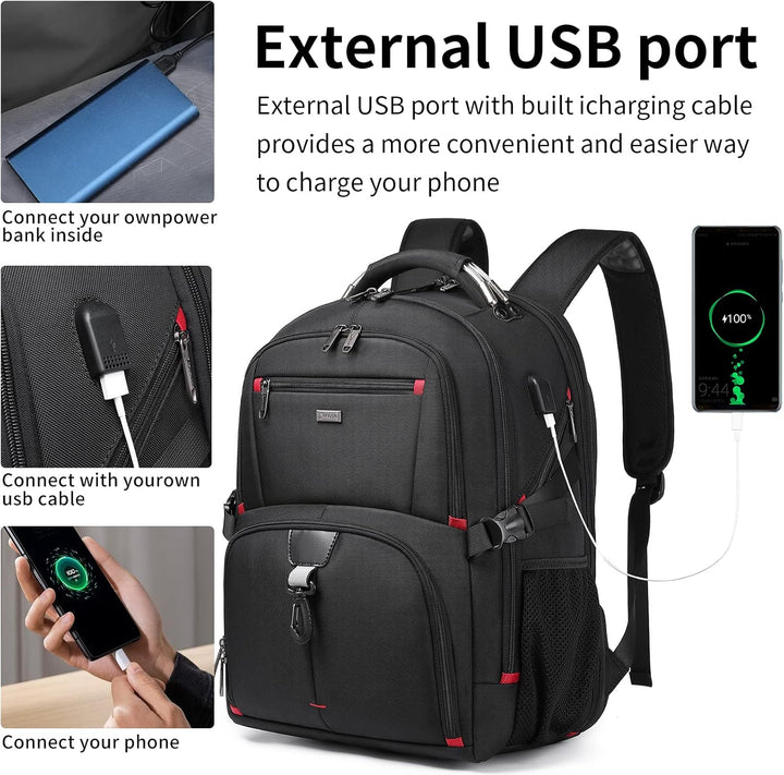 Unisex plecak podróżny 50L, ergonomiczny, na laptopa. Idealny jako bagaż podręczny, wygodny w noszeniu.