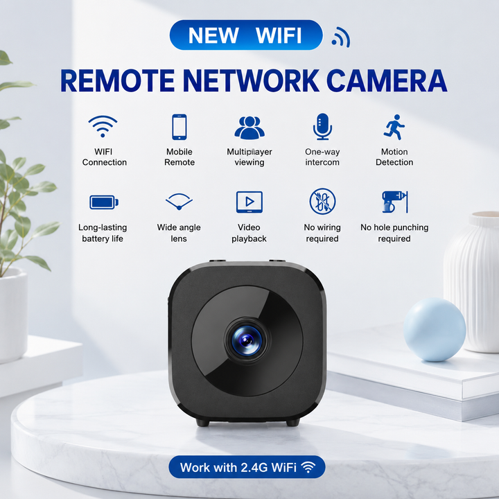 Bezprzewodowa kamera monitoringu WiFi z funkcją zdalnego podglądu, klucz do Twojego bezpieczeństwa.