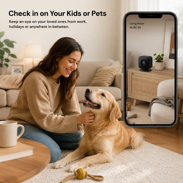 Inteligentna mini kamera WiFi do monitoringu wnętrz, gwarantująca spokój i ochronę Twojego mienia.