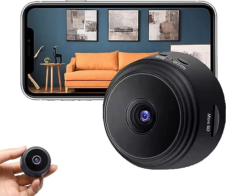 Dyskretna mini kamera Wi-Fi do monitoringu domu i biura, zapewniająca bezpieczeństwo i nadzór.
