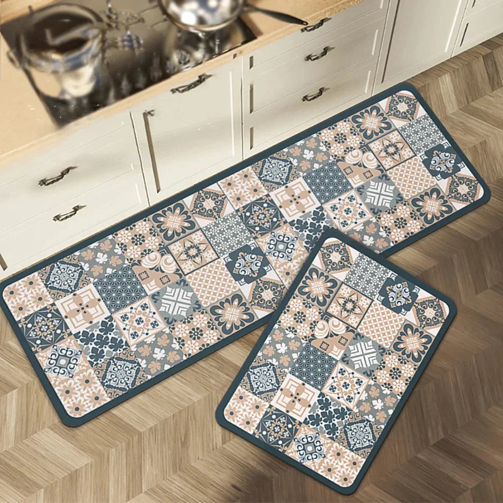 Chodnik do korytarza inspirowany tradycyjną ceramiką