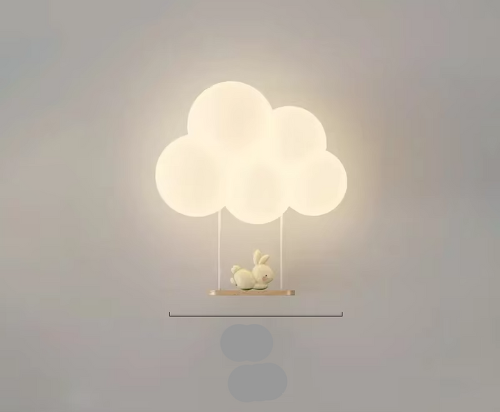 Bezpieczna lampa ścienna LED do pokoju dziecka. Kojące światło z motywem zwierząt, idealna do snu.