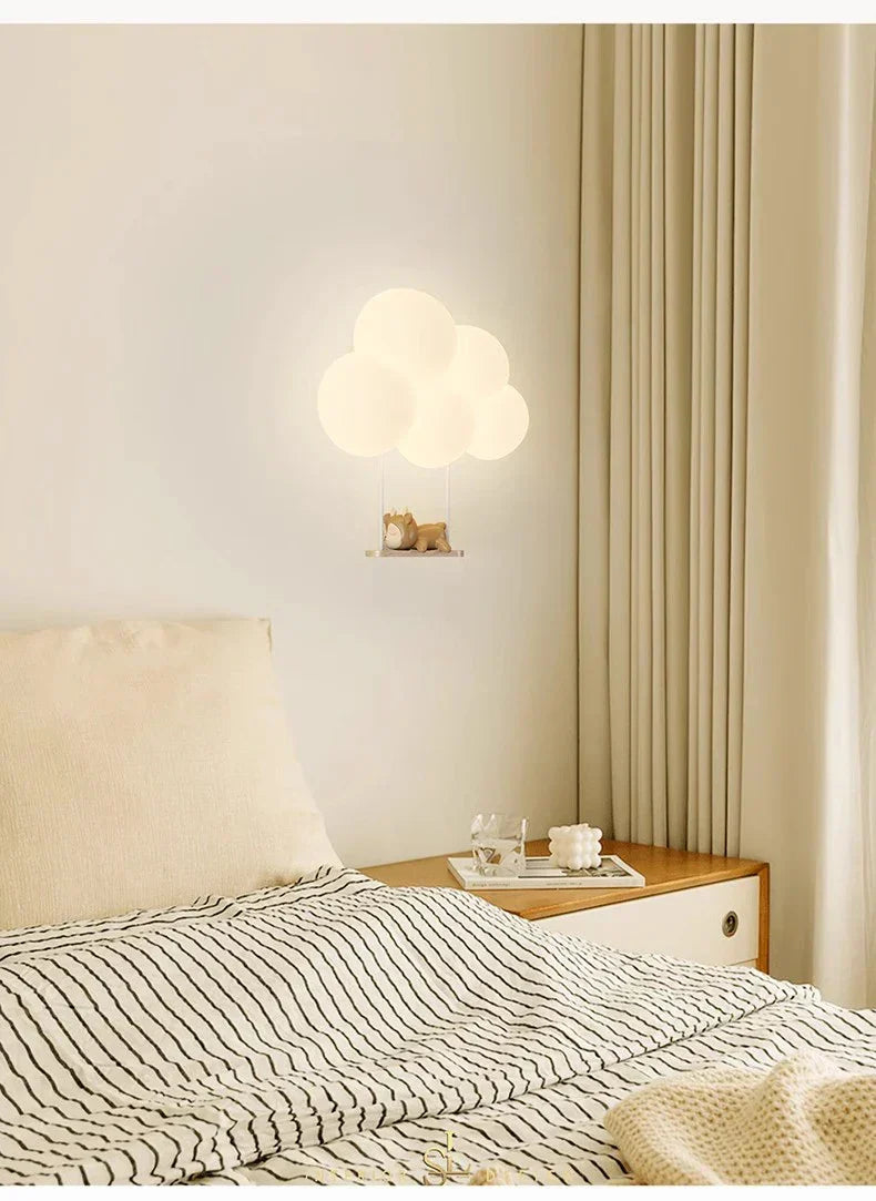 Dziecięca lampa LED ścienna z uroczym motywem zwierzęcym. Oświetlenie i dekoracja pokoju dziecka.