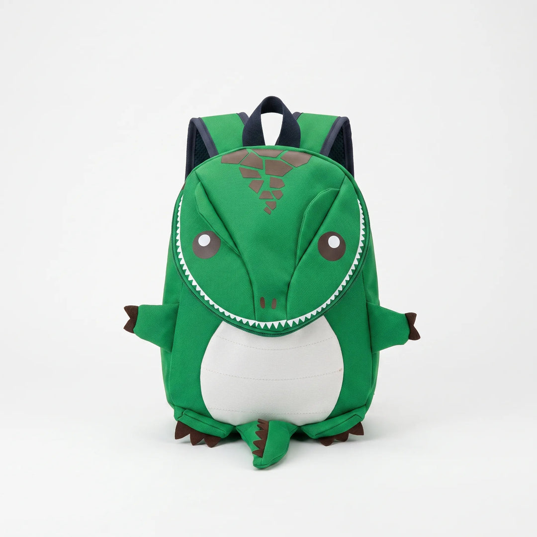 Kolorowy plecak dla dzieci z wypukłym dinozaurem 3D, doskonały na akcesoria przedszkolne.