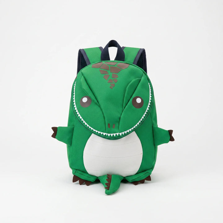 Kolorowy plecak dla dzieci z wypukłym dinozaurem 3D, doskonały na akcesoria przedszkolne.