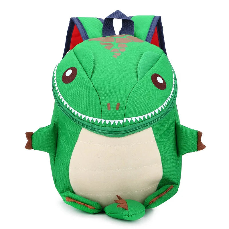 Plecak dla dzieci z motywem 3D dinozaura, kolorowy i funkcjonalny do przedszkola.