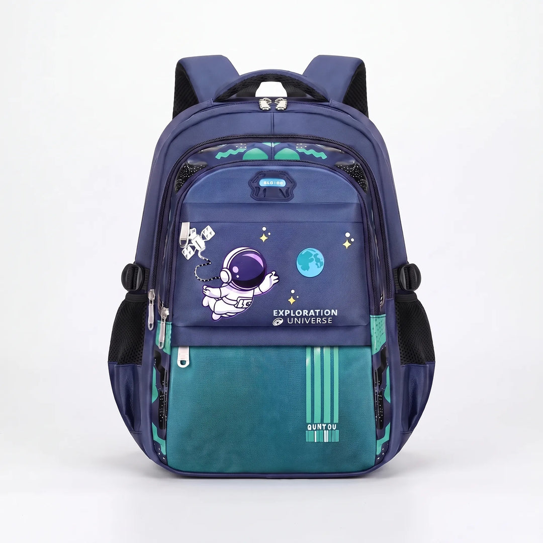Stylowy plecak szkolny AstroPack z uniwersalnym designem dla dzieci, idealny na książki i przybory.