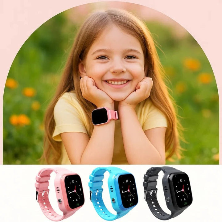 Nowoczesny dziecięcy smartwatch GPS z lokalizatorem i SOS, doskonały prezent urodzinowy dla dziecka.