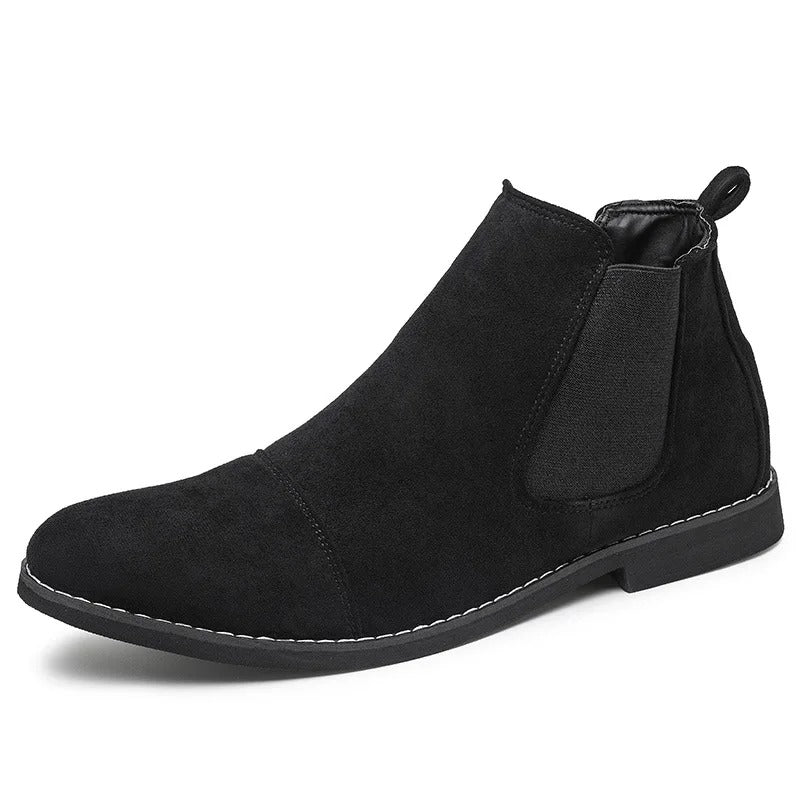 Czarne męskie buty sztyblety do eleganckich stylizacji