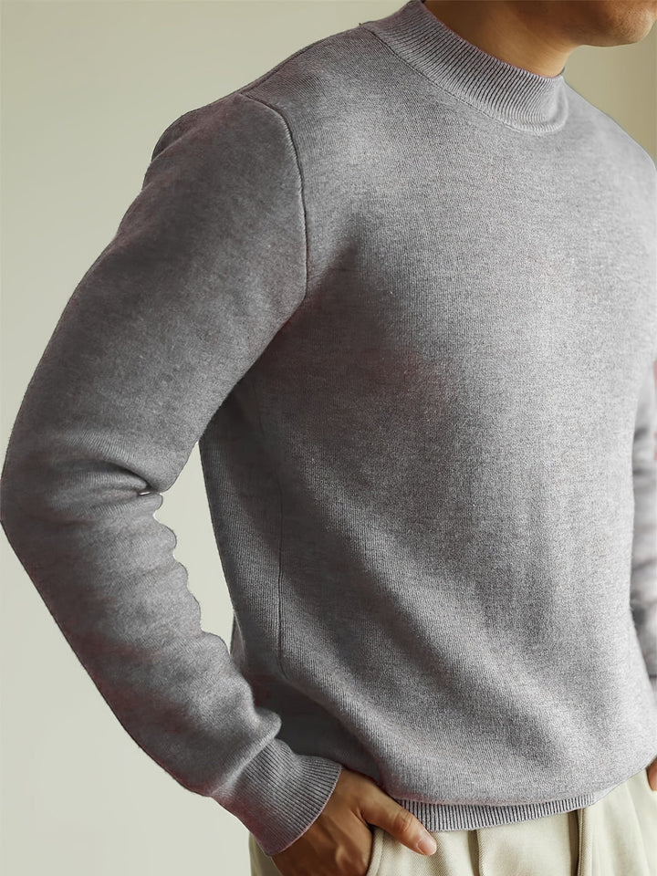 Stylowy sweter męski z golfem na jesienne dni