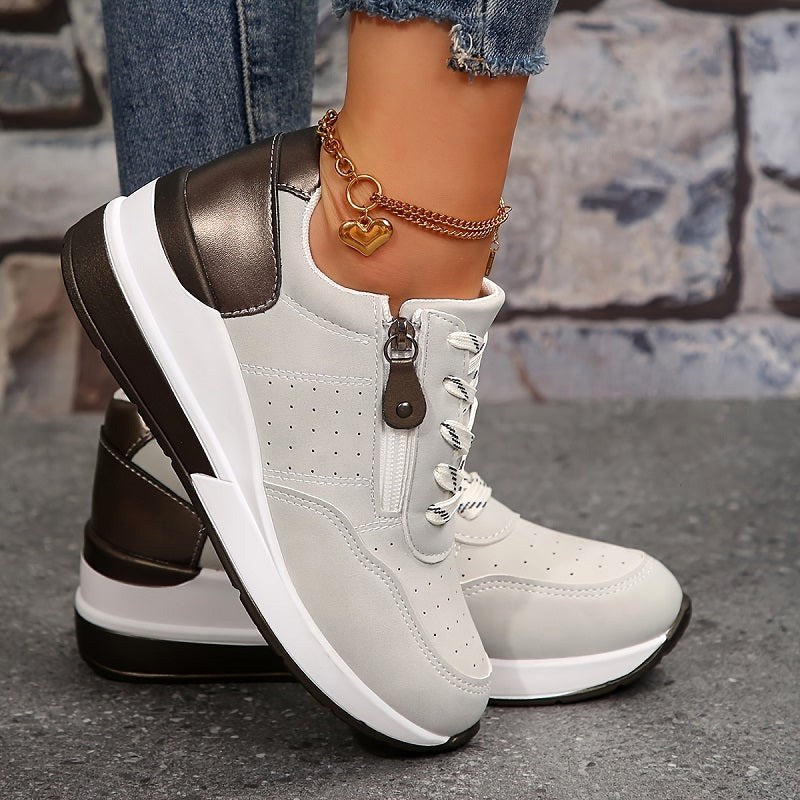 Niebieskie damskie buty ortopedyczne Edith, komfortowe sneakersy
