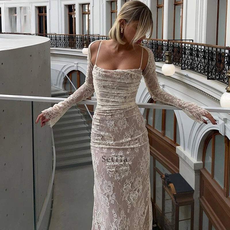 Damska sukienka maxi elegancka, wieczorowa, w kolorze czarnym lub białym, idealna na studniówkę.