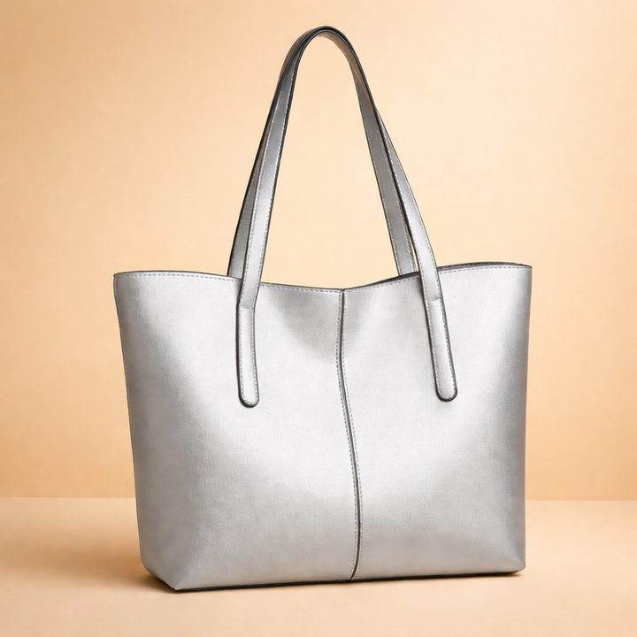Elegancka damska torba shopper z materiału ekologicznego, idealna na co dzień i do miejskich stylizacji.