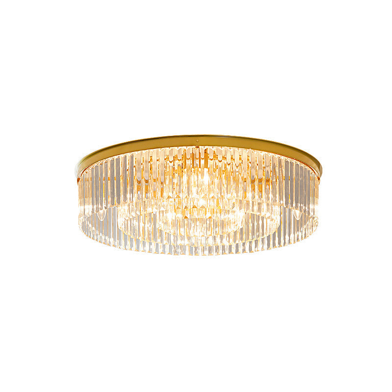 Elegancka i luksusowa lampa sufitowa kryształowa mosiężna, do nowoczesnych i klasycznych wnętrz.