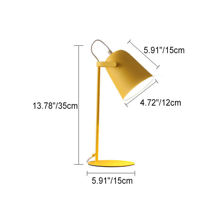 Nowoczesna lampa biurkowa LED z regulowanym światłem do czytania. Ergonomiczny design w stylu nordyckim.