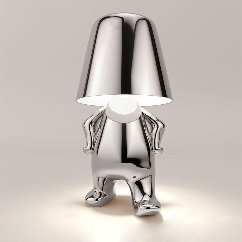 Wielofunkcyjna lampa stołowa LED z panelem dotykowym, bezprzewodowa, elegancka i praktyczna.