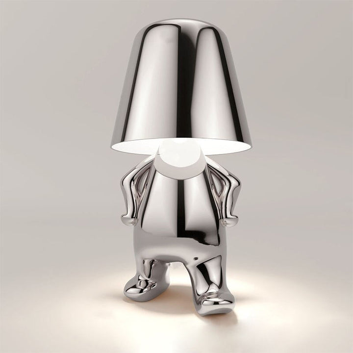 Wielofunkcyjna lampa stołowa LED z panelem dotykowym, bezprzewodowa, elegancka i praktyczna.