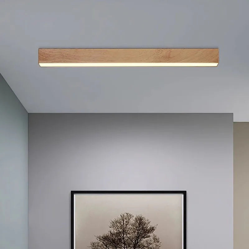 Elegancka lampa sufitowa LED, nowoczesne oświetlenie do salonu i sypialni, minimalistyczny design.
