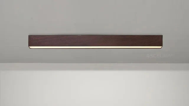 Designerska lampa sufitowa LED. Nowoczesne oświetlenie sufitowe do sypialni i salonu, minimalistyczne.