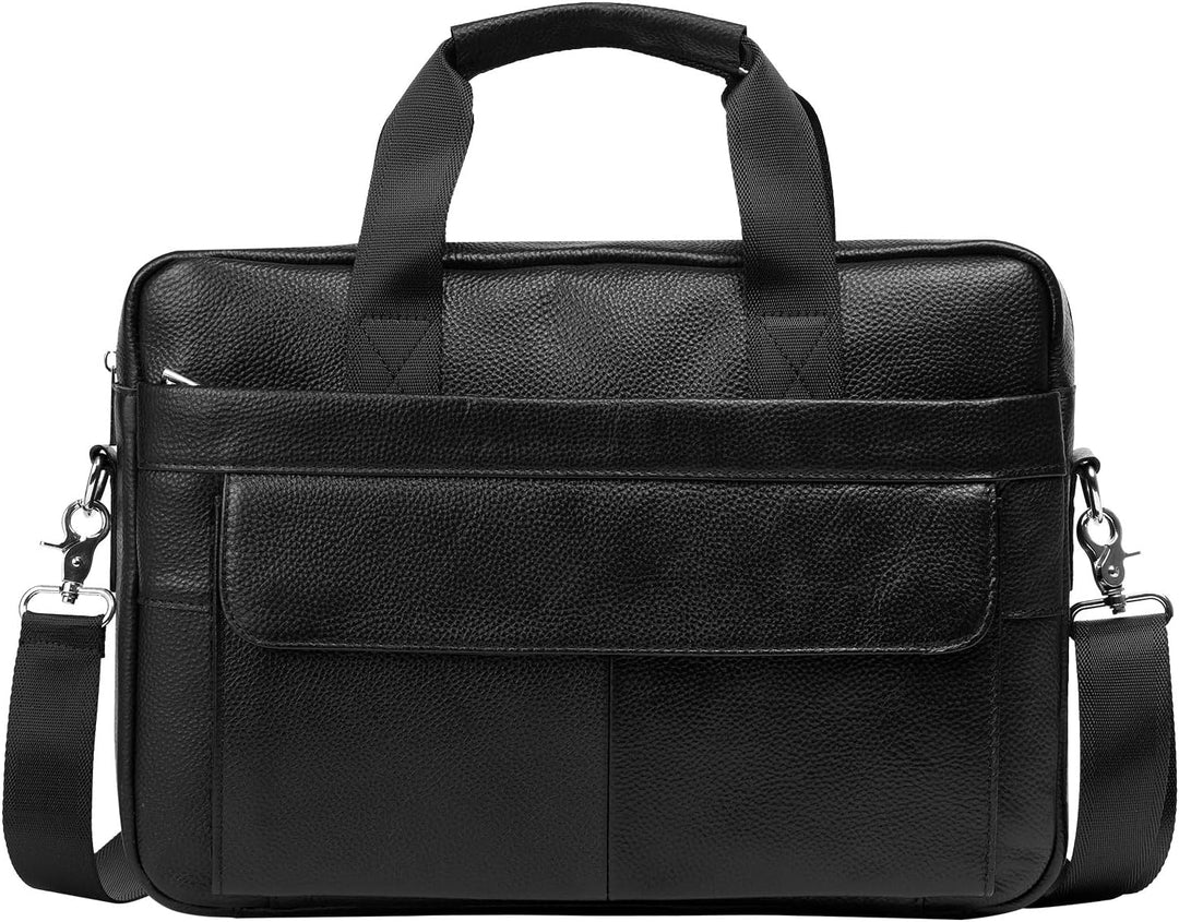Biznesowa teczka męska premium 15 cali, z przegrodami na laptop i dokumenty, elegancka.