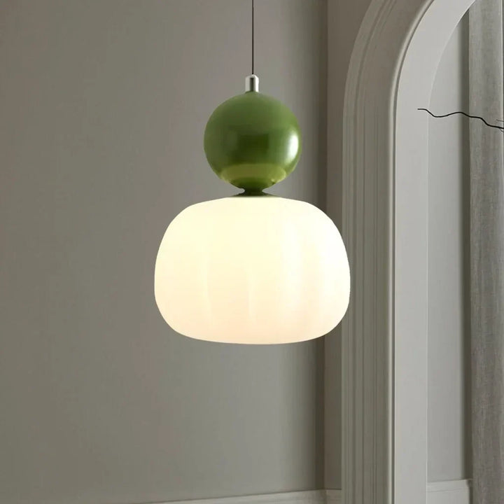 Lampa sufitowa Art Deco, szklany klosz, oświetlenie w stylu retro dla wnętrz.