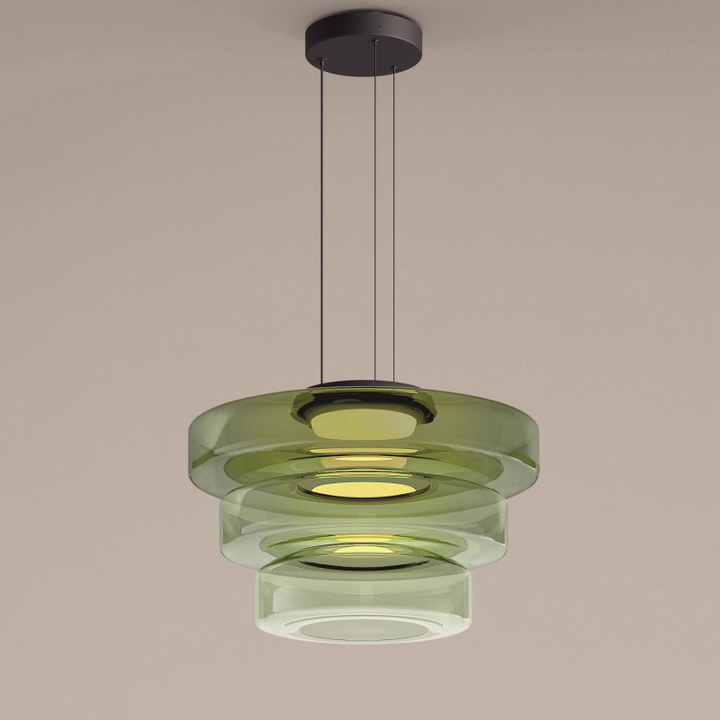 Elegancka, wisząca lampa szklana. Nowoczesny akcent do Twojego domu. Subtelne oświetlenie.