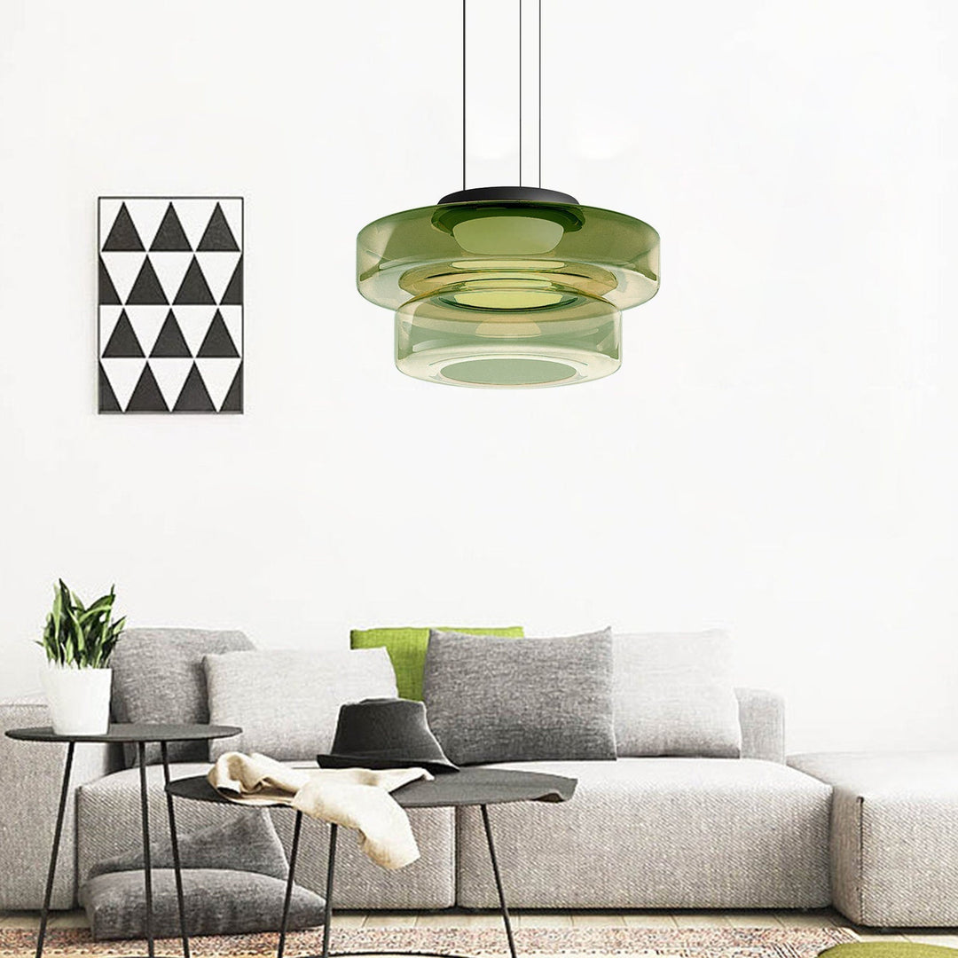 Sufitowa lampa wisząca z transparentnego szkła. Dodaje elegancji każdemu nowoczesnemu wnętrzu.