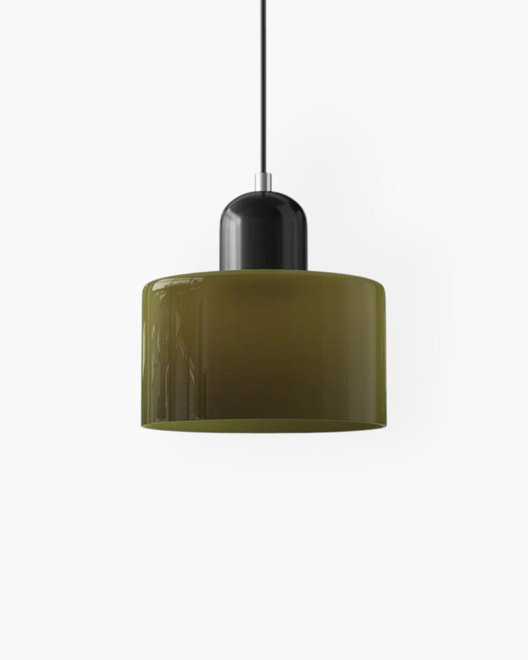 Oświetlenie wiszące szklane do kuchni, styl japandi, nowoczesny design.