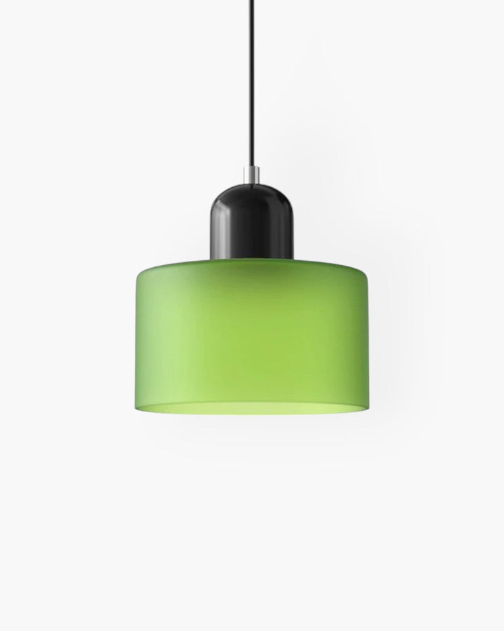 Nowoczesna lampa wisząca szklana, japandi, idealna do wnętrz scandi-japandi.