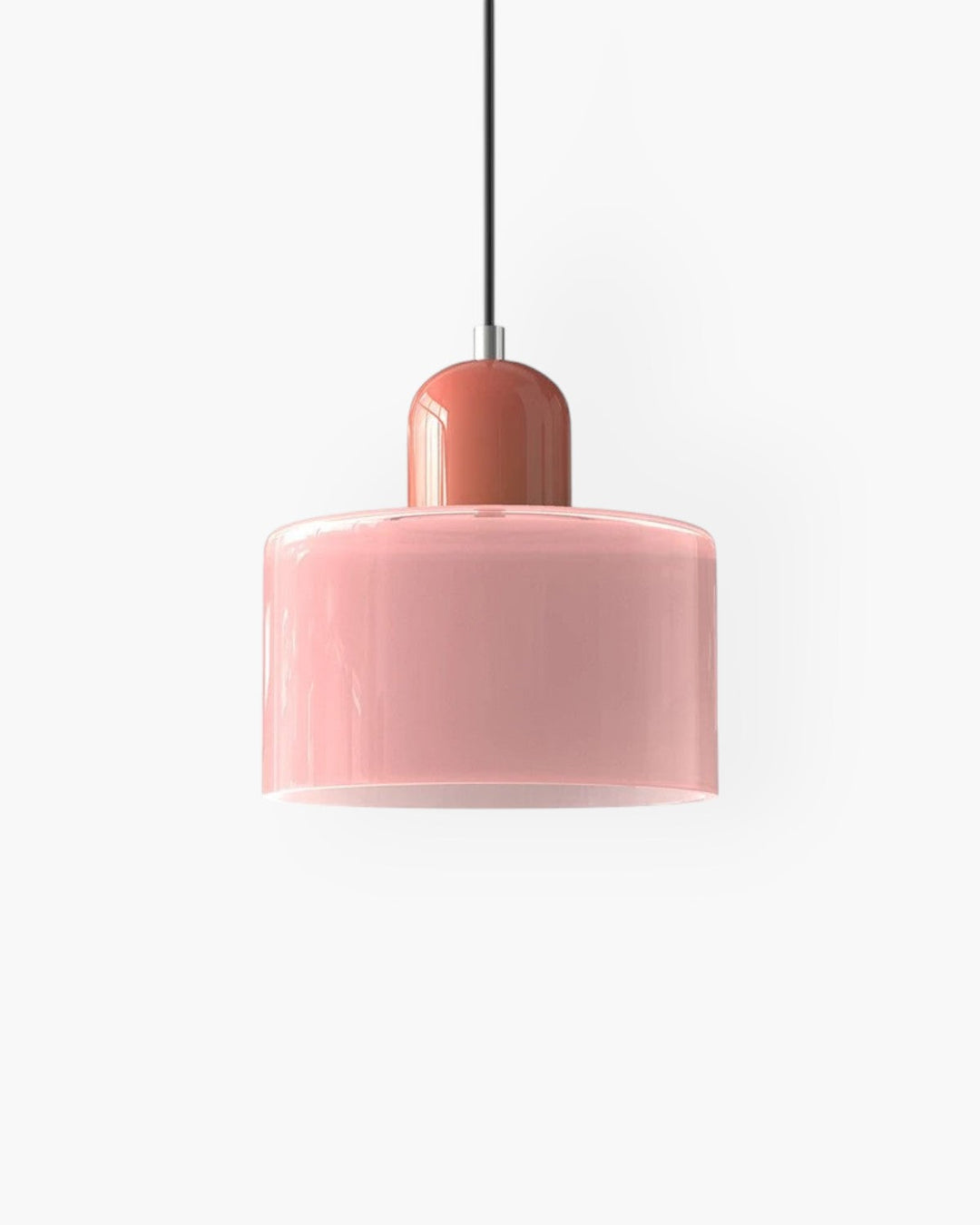 Lampa wisząca szklana, subtelny urok stylu japandi, do wnętrz.