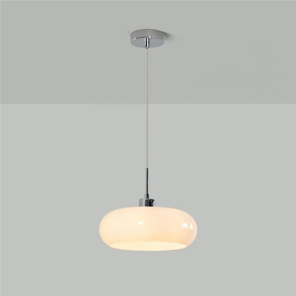 Oświetlenie sufitowe, lampa wisząca szklana, styl skandynawski, do nowoczesnych wnętrz.