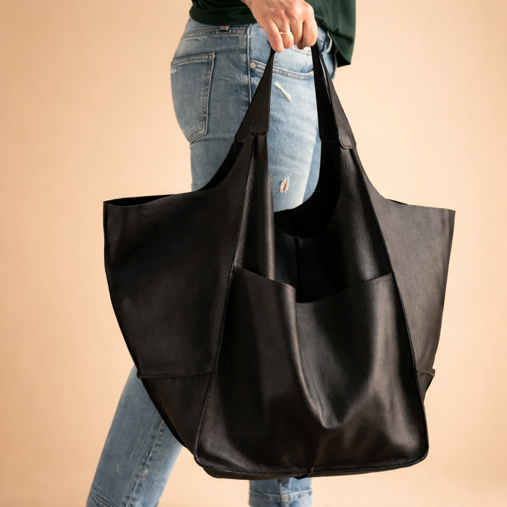 Minimalistyczna torba miejska shopperka dla kobiet, stylowa i pojemna, doskonała na co dzień.