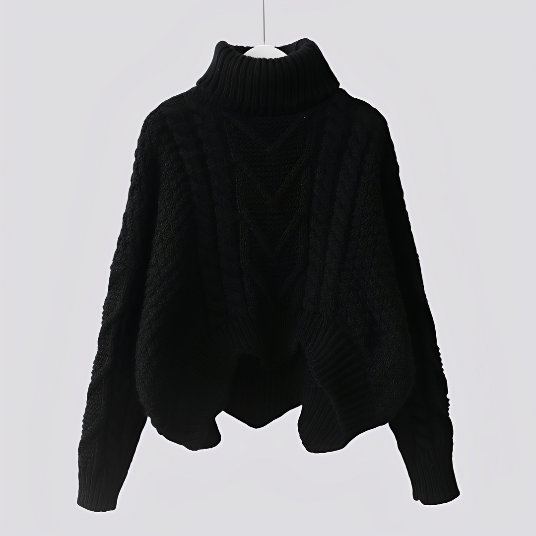 Must-have na zimę: damski sweter z golfem, gruby, miękki i bardzo ciepły, w eleganckim wydaniu.