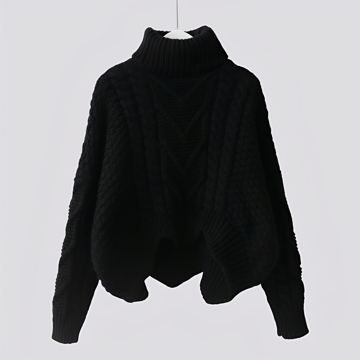 Must-have na zimę: damski sweter z golfem, gruby, miękki i bardzo ciepły, w eleganckim wydaniu.