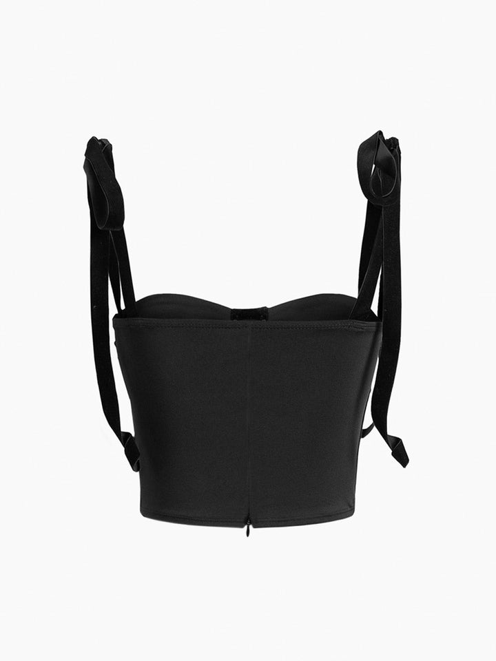 Szykowny, elegancki top wieczorowy damski. Wiosenny gorset typu tank top, idealny na specjalne okazje.