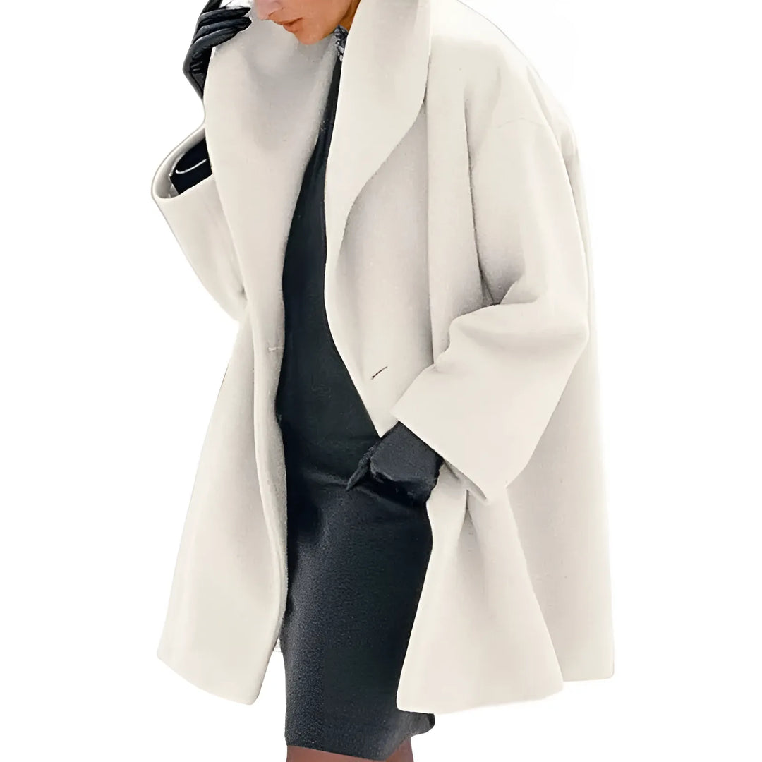 Damski elegancki płaszcz zimowy typu trench, uniwersalna odzież na jesień i zimę. Stylowy i modny.