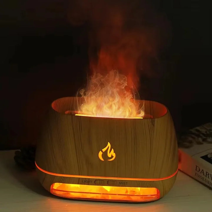 Elegancki dyfuzor zapachowy z oświetleniem LED do aromaterapii. Tworzy relaksującą atmosferę w domowym wnętrzu.