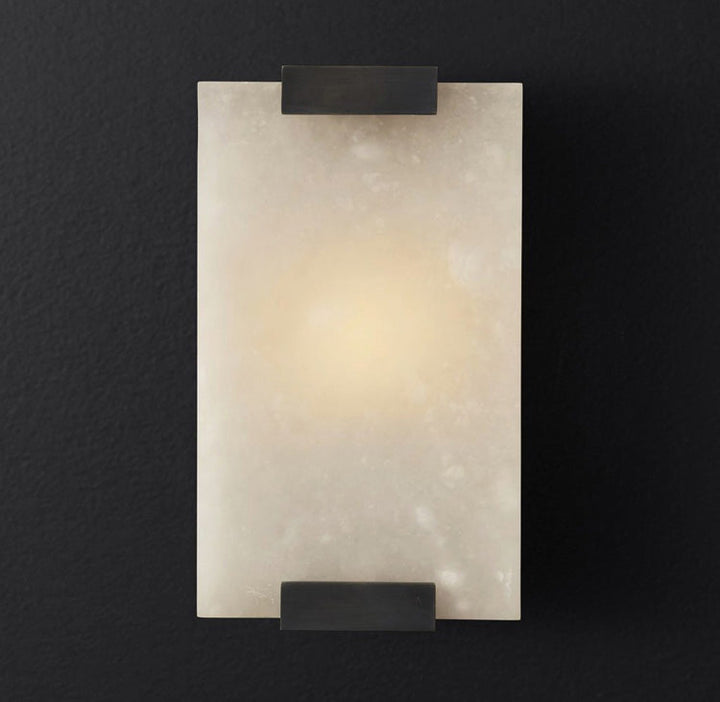Kinkiet Roux Alabaster, lampa ścienna, retro design, oświetlenie dekoracyjne, wysoka jakość.