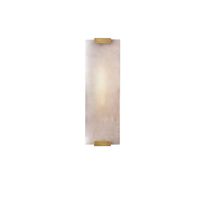 Elegancki kinkiet Roux Alabaster, mosiądz, biały klosz, oświetlenie ścienne, styl retro.