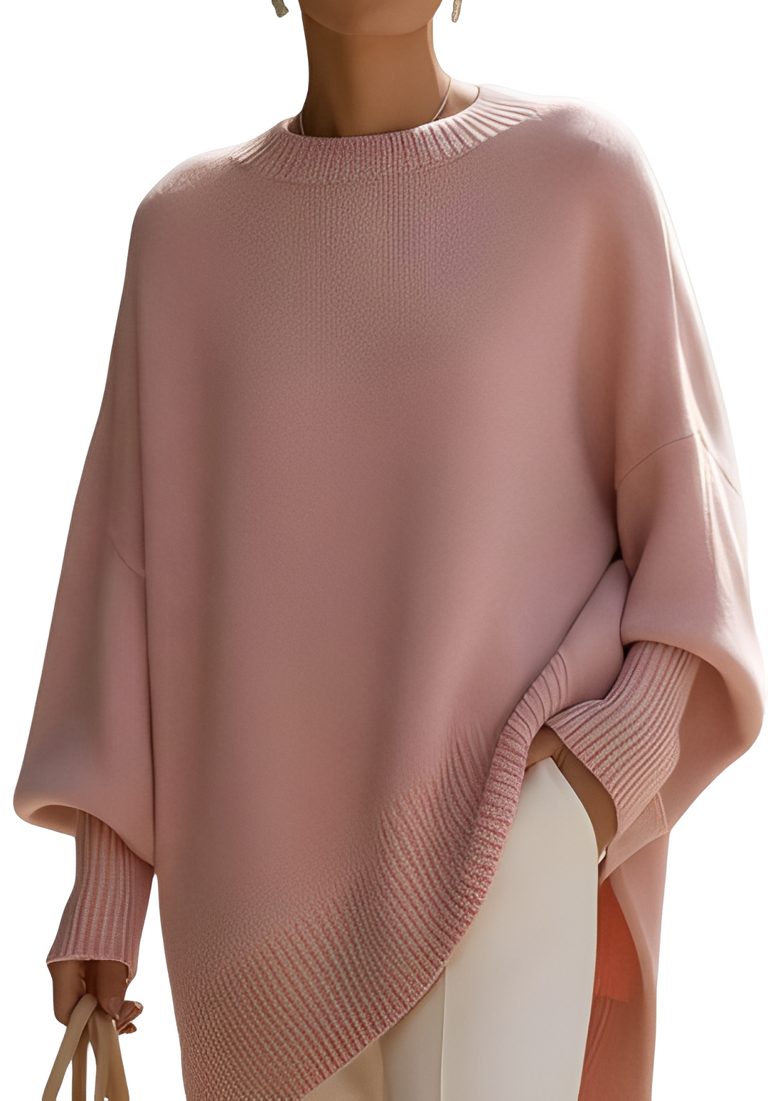 Uniwersalny sweter damski oversize. Elegancki i casualowy, idealny do pracy i na spotkania. Modny komfort.