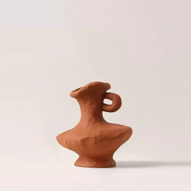 Unikalny wazon z teksturą, nowoczesna dekoracja do domu, w minimalistycznym stylu.