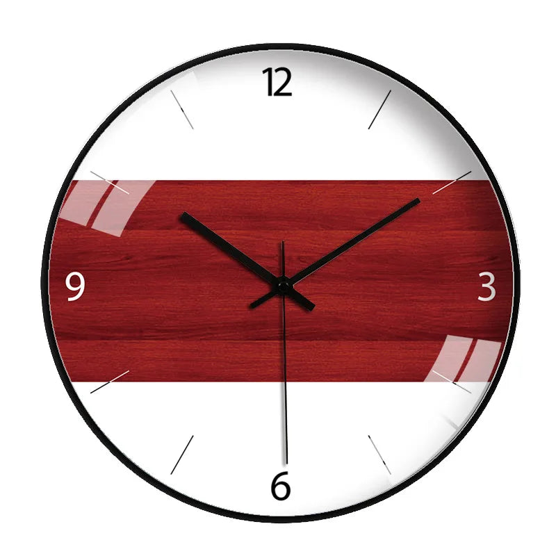 Zegar ścienny z bambusa, minimalistyczny, okrągły, cichy, idealny do sypialni lub salonu.