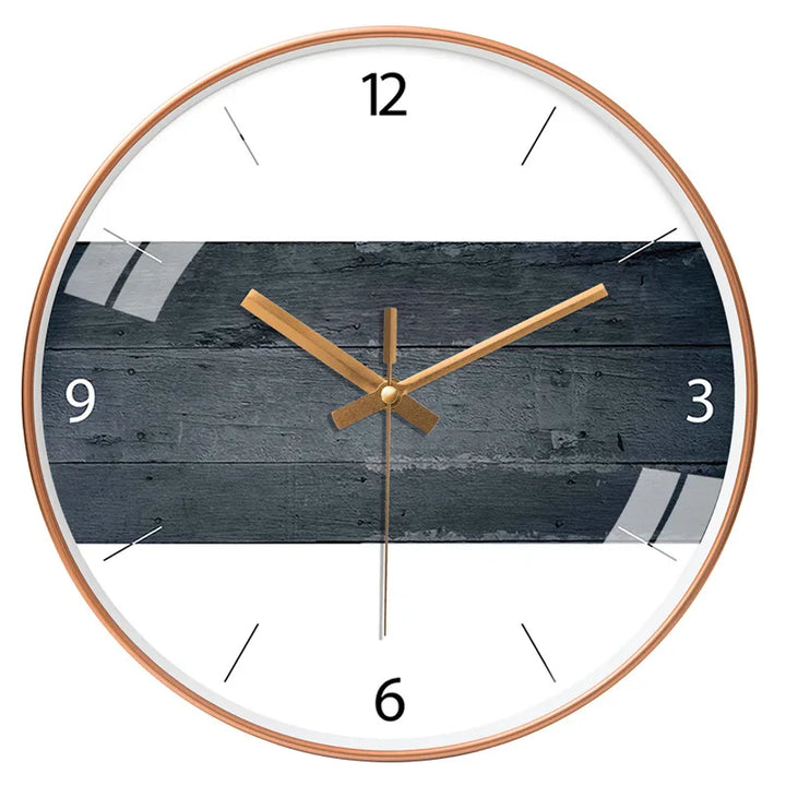 Drewniany zegar ścienny skandynawski, bambusowy, minimalistyczny design, idealny do kuchni.
