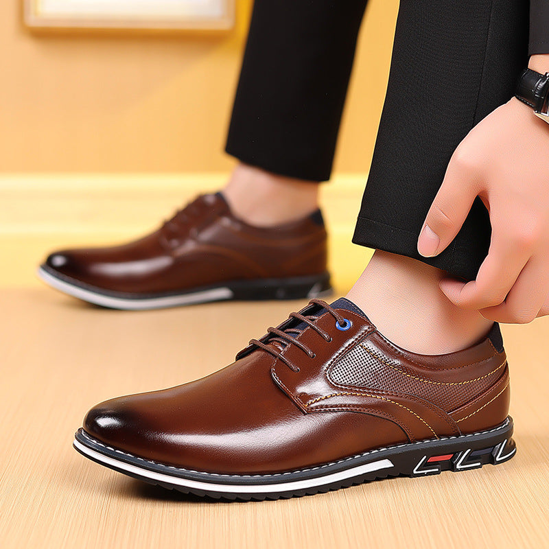 Eleganckie buty męskie Bradley czarne, idealne do garnituru. Klasyczne obuwie biznesowe na wesele.